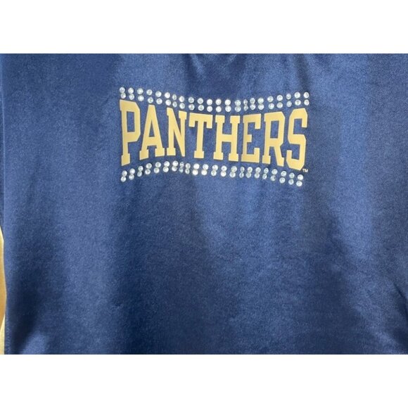 Pittsburgh Panthers Womens Shirt Blue Gold NCAA Knights Apparel for Her Sz Large - Picture 5 of 9